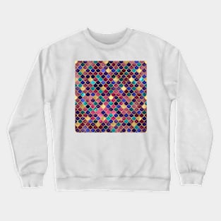 Mermaid Pattern Design Blue Pink Purple Crewneck Sweatshirt